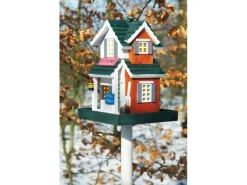 Dobar Buntes Western-Vogelhaus Restaurant 18 cm x 18 cm x 23 cm Kiefer