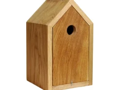 Dobar Vogelbedarf^Design-Nistkasten Eichenholz mit Spitzdach Braun