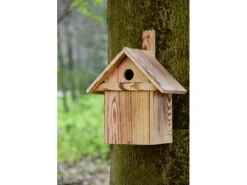 Dobar Geflammter Nistkasten mit Anflugleiste 23,5 cm x 17,5 cm x 33 cm Kiefer