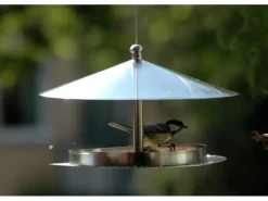 Dobar Rundes Design-Futterhaus Edelstahl zum Aufhängen