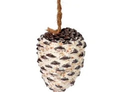 Dobar Vogelbedarf^Vogelfutter-Mix 4 x Riesenzapfen, 4 x Meisenzapfen mit Fettfutter-Füllung