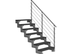 Dolle Insektenschutz^Außentreppe Gardentop 7 TRIMAX-Stufen 80 cm + Geländer