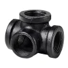 Dolle Regalsysteme^Eckverbinder für Pipe-Regalsystem 4 x 20 mm (3/4") Schwarz Matt
