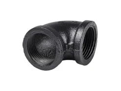 Dolle Regalsysteme^90°-Eckverbinder für Pipe-Regalsystem 2 Innengewinden 20 mm (3/4") Schwarz