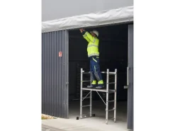 Drabest Arbeitsgerüst 3-in-1 Aluminiumleiter Traglast 150kg