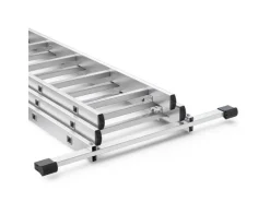 DRABEST Vielzweckleiter 3 x 7 Sprossen Aluminium