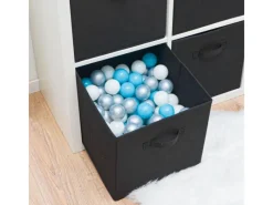 DuneDesign Regale Schwarz|Sitzbänke^Aufbewahrungsbox für Kallax Regal 33 x 38 x 33 cm 4er Set mit Griff