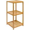 DuneDesign Bücherregale^Badezimmer-Regal 83 x 38 x 40 cm mit 3 Fächern aus Bambus
