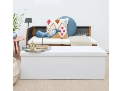 DuneDesign Sitzbänke|Garderoben^Sitzbank mit 120L Stauraum 110 x 38 x 38 cm in Weiß