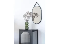 Vitrinen^ebuy24 Adelaide Vitrinenschrank 1 Glastür Schwarz