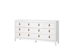 ebuy24 Madrid Kommode 8 Schubladen Weiß