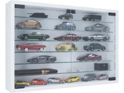 Vitrinen^ebuy24 MandosaXL Glasvitrinen Wandhängend 2 Glastüren Weiß