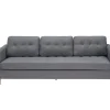 Sofas^ebuy24 Marino Sofa 3 Personen Stoff Grau