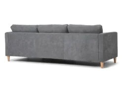 ebuy24 Marino Sofa Chaiselongue Rechts oder Links Gewendet in Samt Grau