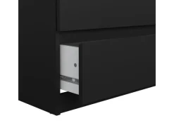 Kommode^ebuy24 Naia Kommode 6 Schubladen Matt Schwarz