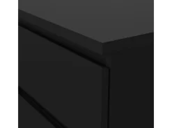 Kommode^ebuy24 Naia Kommode 6 Schubladen Matt Schwarz