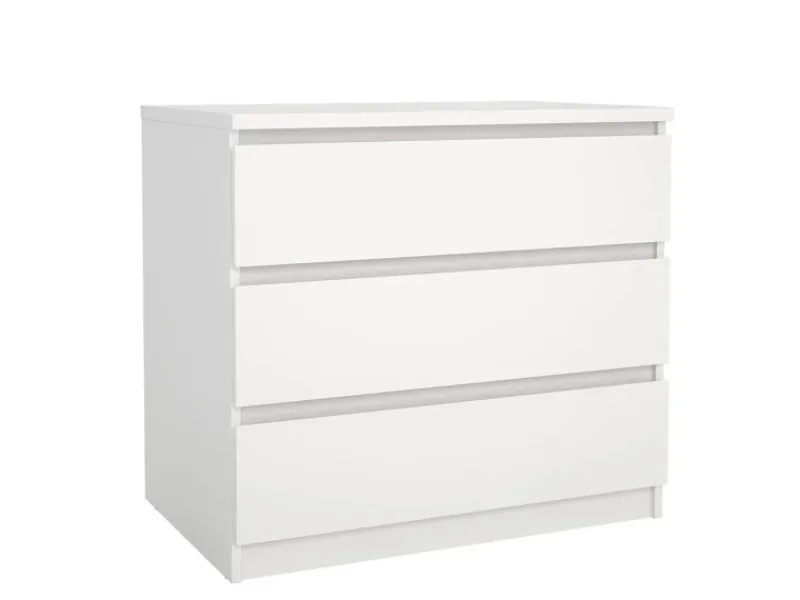 ebuy24 Naia Kommode 3 Schubladen Weiß