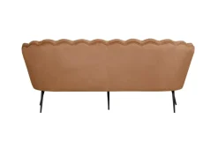 Sofas^ebuy24 Nice Sofa 3 Personen Velour Cognac Farben