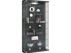 Vitrinen^ebuy24 RelasL Vitrinenschrank Wandhängend 2 Türen Anthrazit