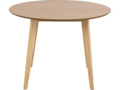 Klarlacke^ebuy24 Roxby Esstisch Ø105cm EichenDekor