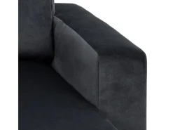 Sofas|Aufbewahrung^ebuy24 Sacramento Schlafsofa Chaiselong Wendbar Versteckte Aufbewahrung und Ausziehbares Bett AntracitGrau