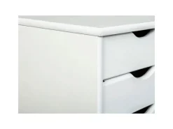 ebuy24 Simra Kommode Rollcontainer 6 Schubladen Weiss