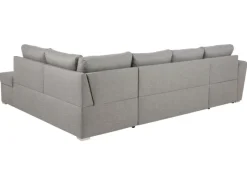 Sofas^ebuy24 Stan Schlafsofa Chaiselong Links LichtGrau