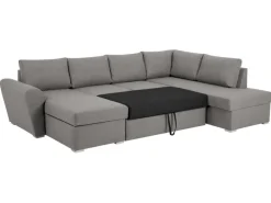 Sofas^ebuy24 Stan Schlafsofa Chaiselong Links LichtGrau