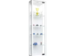 Vitrinen^ebuy24 StanoMini Glasvitrinen Wandhängend 1 Glastür Weiß