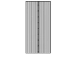 ECD Germany Insektenschutz^Fliegengitter Tür Insektenschutz Schwarz 100 x 210 cm Klebmontage