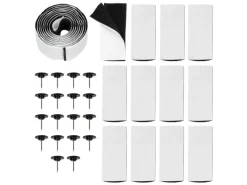 ECD Germany Insektenschutz^Fliegengitter Tür Insektenschutz Schwarz 100 x 210 cm Klebmontage