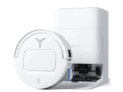 Reinigung^ECOVACS DEEBOT T80 OMNI WHITE mit Selbstreinigender OZMO ROLLER-Wischtechnologie