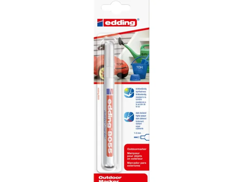 EDDING Stifte|Bastelzubehör^Outdoor Marker 8055 Org Weiß