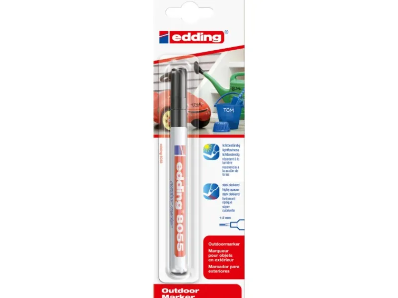 EDDING Stifte|Bastelzubehör^Outdoor Marker 8055 Org Schwarz
