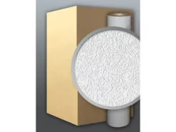 EDEM 202-40 Dekorative Struktur Schaum-Tapete rauhfaser Weiß Putz Optik 1 Karton mit 9 Rollen 71,55 m2 Weiß