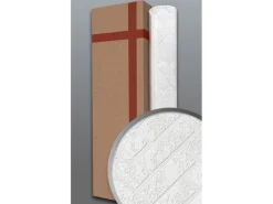 EDEM 83102BR70 Struktur-Tapete überstreichbar Steinoptik Weiß 106 m2 4 Rollen, 1 Karton mit 4 Rollen 106 m2 Weiß