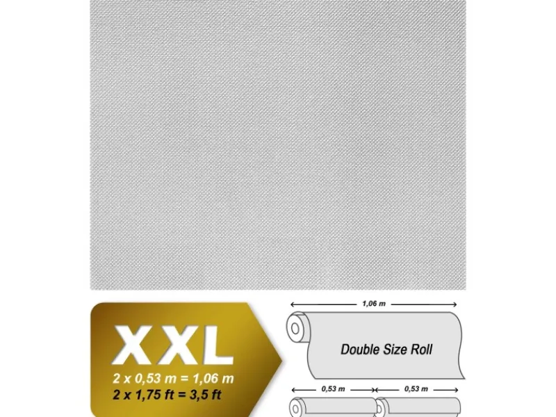 Überstreichbare Tapeten^EDEM 80310BR60 Xxl Vliestapete Glasfaser Muster überstreichbar 25,05 m x 1,06 m 26,50 m2 Weiß