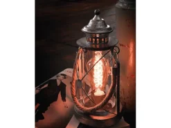 Eglo Laternen^Tischleuchte Bradford Silberfarben Antik Ø 14 cm x 33 cm 1-flammig