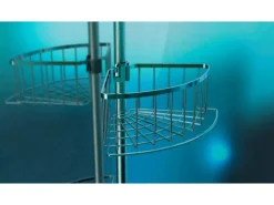 Eisl Teleskop Duschablage Ecke mit 4 Duschkörben Edelstahl