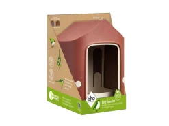 Elho Vogelbedarf^Vogelfutterhaus Cosy 18 cm Rot-Weiß