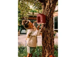 Elho Vogelbedarf^Vogelfutterhaus Cosy 18 cm Rot-Weiß