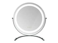 Emke Kosmetikspiegel Runder mit Beleuchtung 3 Farbtemperatur und Dimmbar 40cm