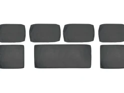 Kissenbezüge|Sofas^(Ersatz-)Kissenhüllen-Set für Junee Lounge-Sofa-Set Wicker Anthrazit 7-teilig