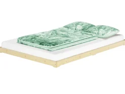 Erst-Holz Niedrigbett Futon Unbehandeltes Holz Loftbett 180 x 200 cm Fichte Tanne Modell 47 ohne Zubehör