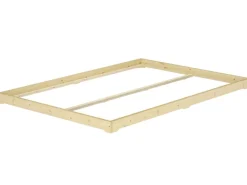 Erst-Holz Niedrigbett Futon Unbehandeltes Holz Loftbett 180 x 200 cm Fichte Tanne Modell 47 ohne Zubehör