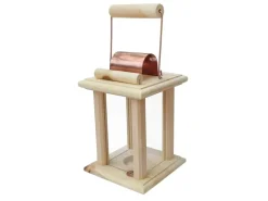 Erst-Holz Laternen^Schöne Zirbenholzlaterne für Innenräume und Draußen als Dekoration