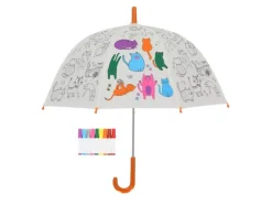 Esschert Ausmalregenschirm Katzen Ø 70,5 cm x 69,2 cm