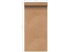 ESTAhome Tapezierzubehör^Tapete Blätter Terrakottarosa 50 x 900 cm 139916