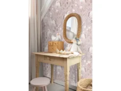 ESTAhome Tapete Einhörner Aubergineviolett 53 cm x 10.05 m