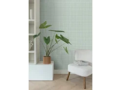 ESTAhome Dekorative Tapeten^Tapete Karomuster Grün 50 X 900 Cm 131301